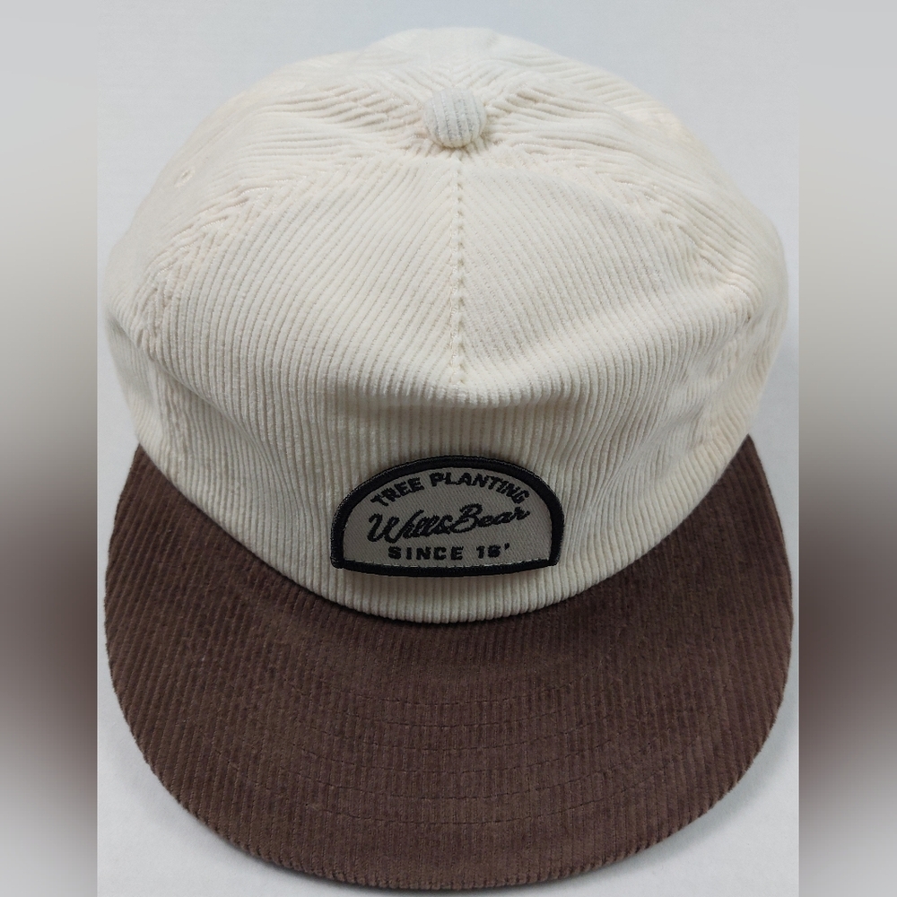 Will + Bear Hat Adult Unisex One Size Duotone White Brown Ranger Cotton NWT